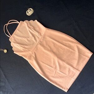 SHEIN | Light Tan Sleeveless Mini Dress Size Large